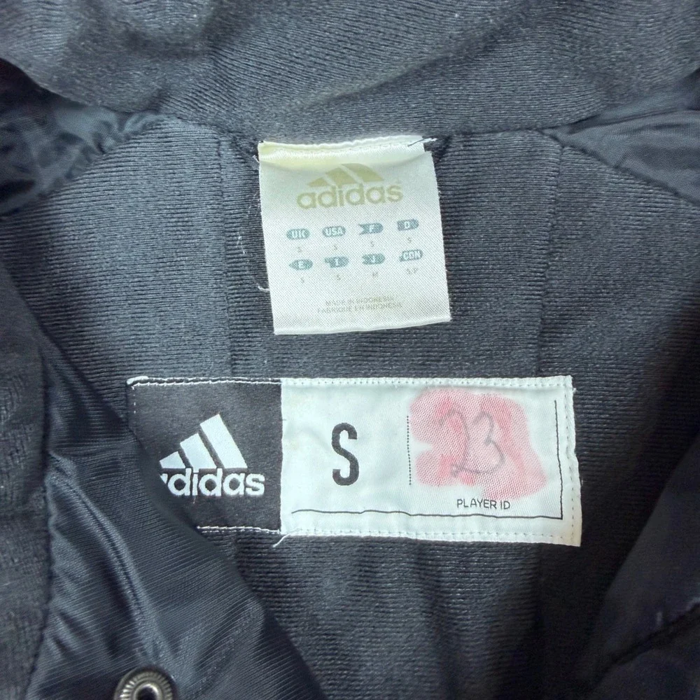 Adidas State Warmup Jacket Mens Small Black Green‎ Snap Windbreaker